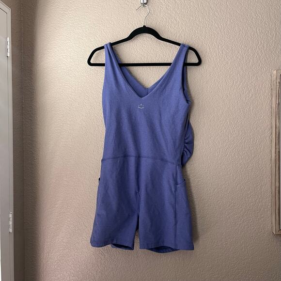 Beyond Yoga Beyond The Bump Tank Jumpsuit Romper Onesie Shorts Purple Maternity - Picture 5 of 7